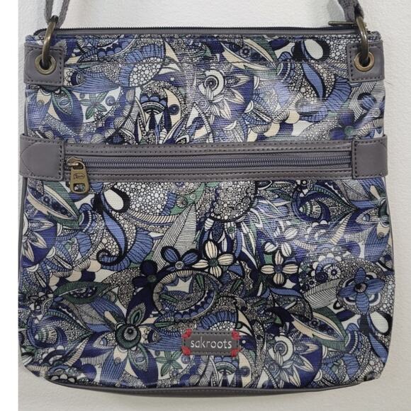 Sak Roots Crossbody Purse Boho Paisley Whimsical Casual Crossbody Bag Bohemian - Picture 1 of 11